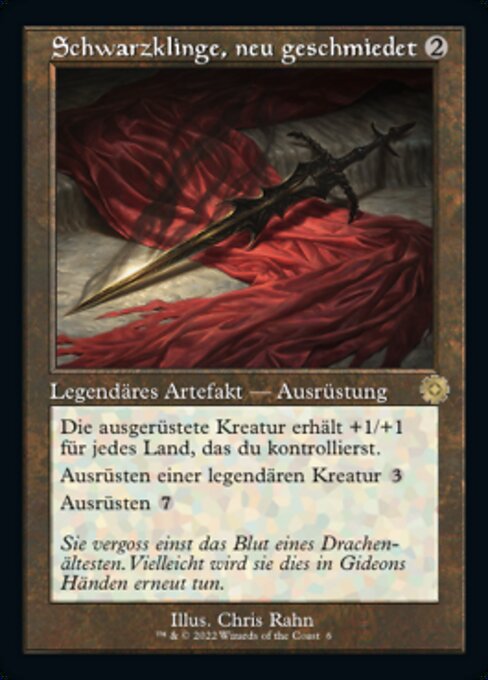 Schwarzklinge, neu geschmiedet (V.1) BRR-6 Rare Excellent Deutsch Foil