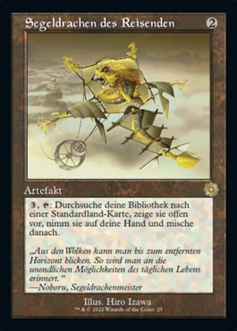 Segeldrachen des Reisenden (V.1) BRR-25 Rare Good Deutsch
