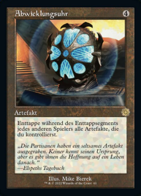 Abwicklungsuhr (V.1) BRR-61 Rare Near Mint Deutsch