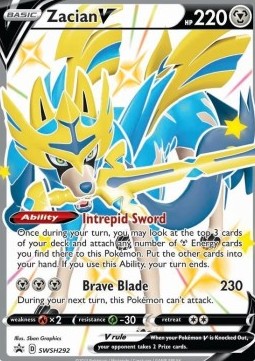 Zacian V SWSH-292 Promo Near Mint Englisch