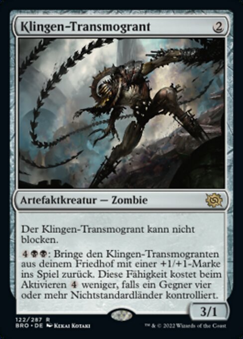 Klingen-Transmogrant BRO-122 Rare Good Deutsch