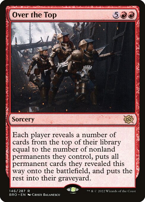 Over the Top BRO-146 Rare Near Mint Englisch Foil