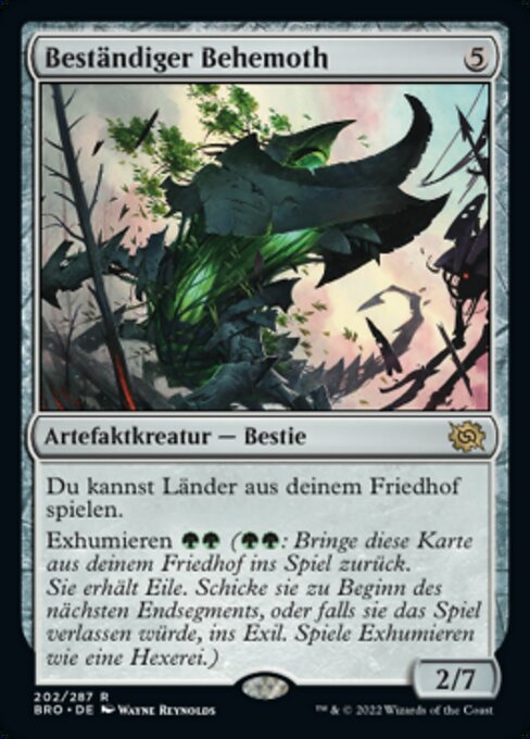 Beständiger Behemoth BRO-202 Rare Near Mint Deutsch