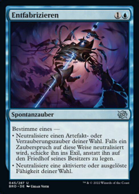 Entfabrizieren BRO-45 Uncommon Near Mint Deutsch