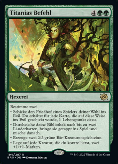 Titania's Command BRO-194 Rare Near Mint Deutsch