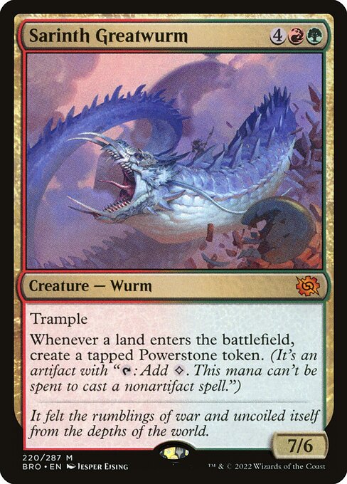 Sarinth Greatwurm BRO-220 Mythic Near Mint Englisch