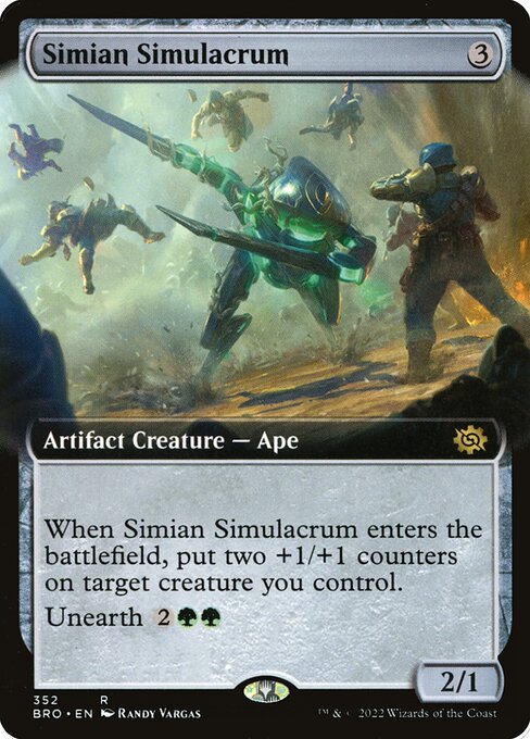 Simian Simulacrum XBRO-352 Rare Excellent Englisch Foil