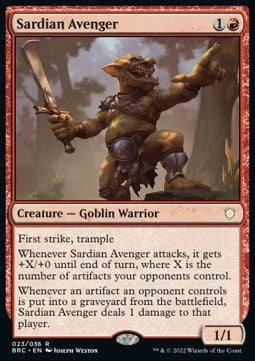 Sardian Avenger XBRC-23 Rare Near Mint Englisch