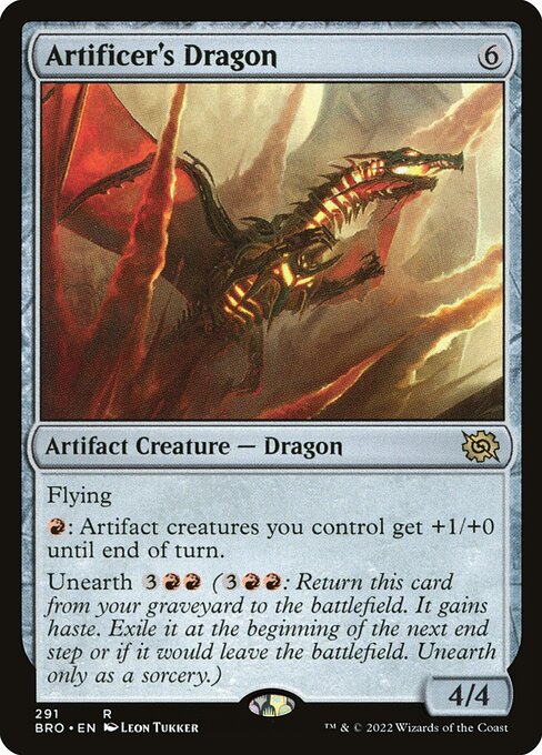 Artificer's Dragon (V.1) XBRO-291 Rare Near Mint Englisch