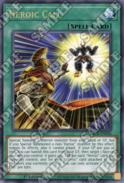 Heroischer Ruf BLCR-026 Ultra Rare Excellent Deutsch 1. Auflage