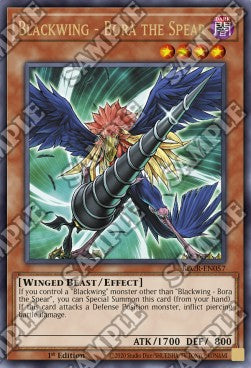 Schwarzflügel - Bora der Speer BLCR-057 Ultra Rare Near Mint Deutsch 1. Auflage