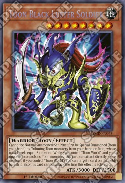 Toon-Schwarz glänzender Soldat BLCR-065 Secret Rare Near Mint Deutsch 1. Auflage