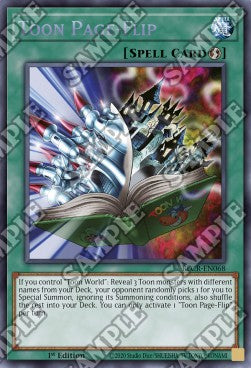 Toon-Umblättern BLCR-068 Secret Rare Light Played Deutsch 1. Auflage