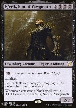 K'rrik, Sohn des Yawgmoth ZNL-18 Rare Excellent Englisch