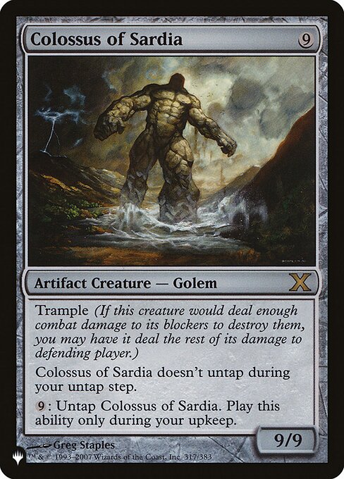 Der Koloß von Sardia ZNL-317 Rare Near Mint Englisch