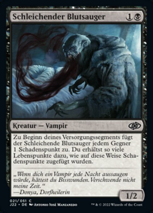 Schleichender Blutsauger J22-21 Common Excellent Deutsch
