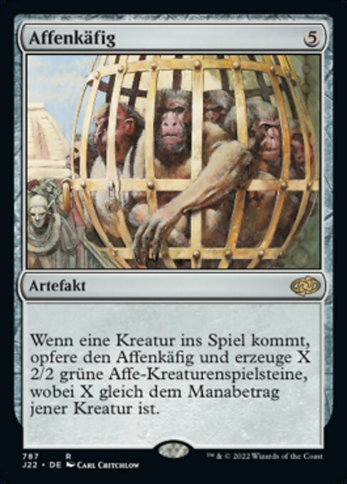 Affenkäfig J22-787 Rare Near Mint Deutsch