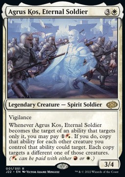Agrus Kos, Eternal Soldier J22-1 Rare Light Played Englisch