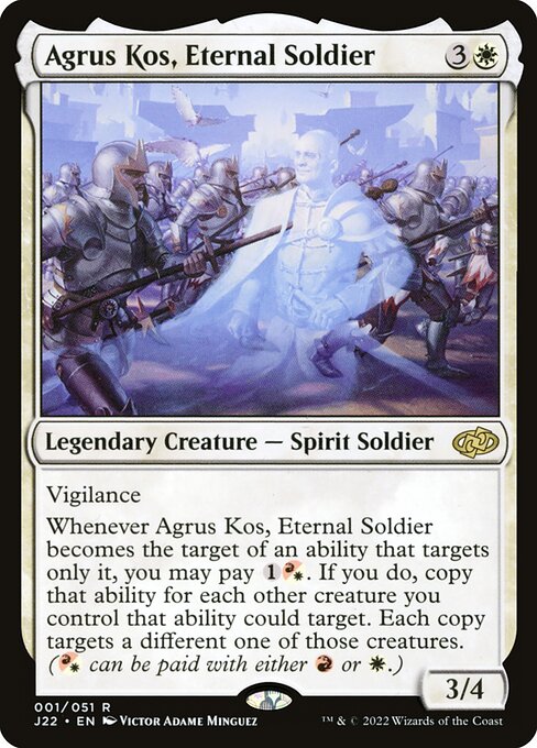 Agrus Kos, Eternal Soldier J22-1 Rare Light Played Englisch