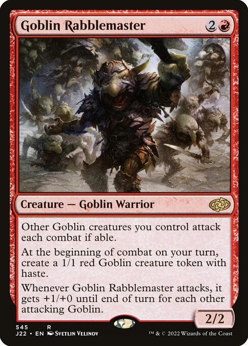 Goblin-Pöbeltreiber J22-545 Rare Near Mint Englisch