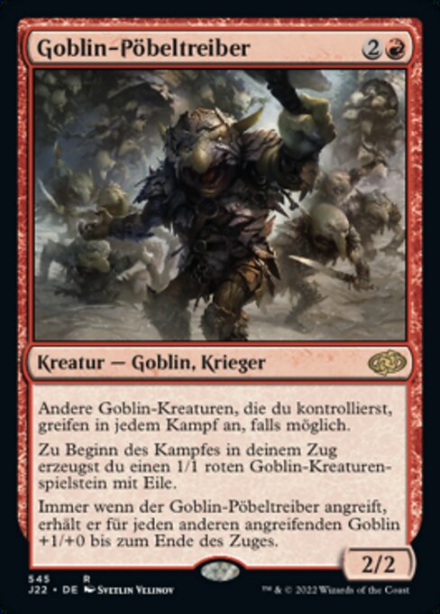 Goblin-Pöbeltreiber J22-545 Rare Excellent Deutsch