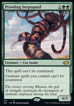 Prowling Serpopard J22-713 Rare Excellent Englisch