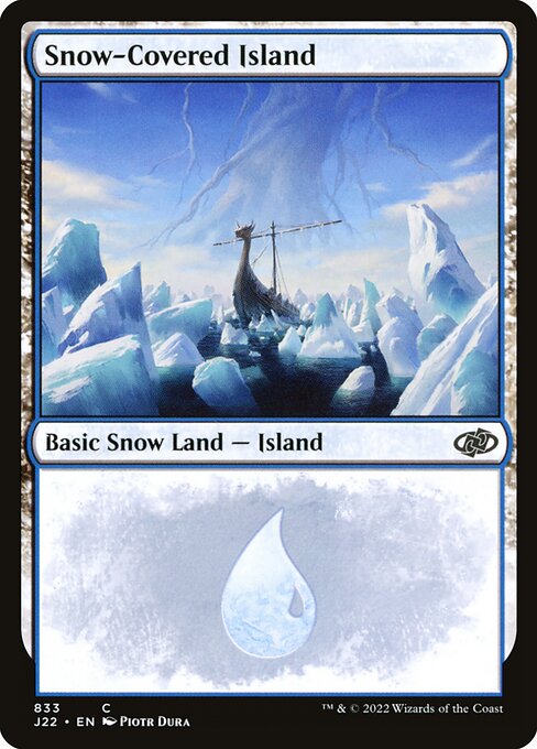 Verschneite Insel J22-833 Land Near Mint Englisch
