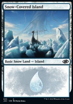 Verschneite Insel J22-833 Land Near Mint Italienisch