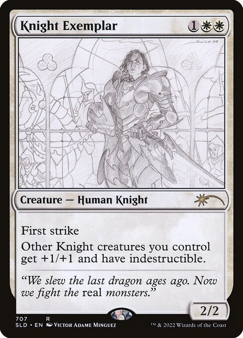 Knight Exemplar SLD-707 Rare Excellent Englisch Foil