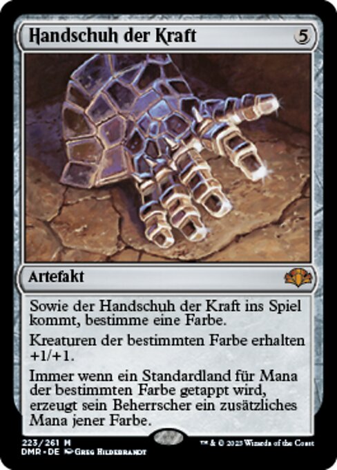 Handschuh der Kraft DMR-223 Mythic Near Mint Deutsch