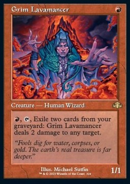 Grim Lavamancer XDMR-324 Rare Near Mint Englisch