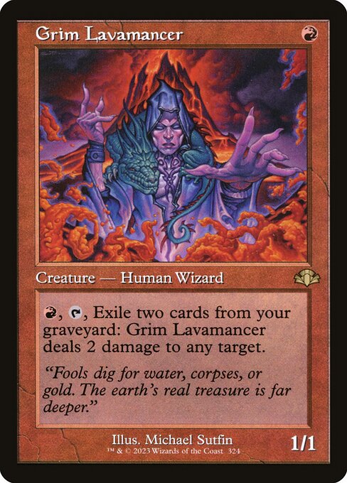 Grim Lavamancer XDMR-324 Rare Near Mint Englisch