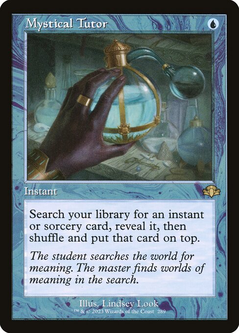 Mystical Tutor XDMR-289 Rare Near Mint Englisch