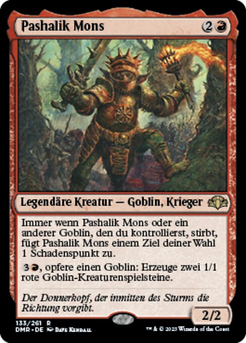 Pashalik Mons DMR-133 Rare Near Mint Deutsch
