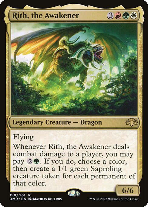 Rith, the Awakener DMR-198 Rare Near Mint Englisch Foil