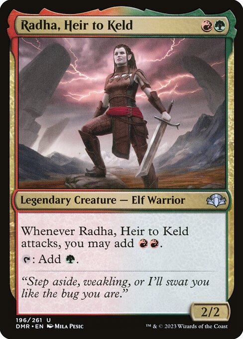 Radha, Heir to Keld DMR-196 Uncommon Near Mint Englisch