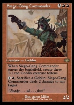Siege-Gang Commander XDMR-330 Rare Near Mint Englisch Foil