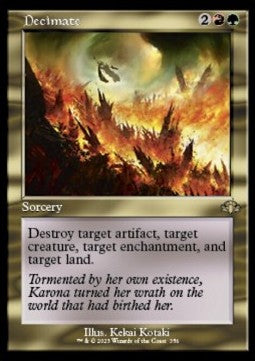 Dezimieren (V.1) XDMR-356 Rare Near Mint Englisch Foil