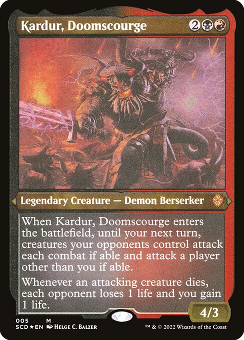 Kardur, Doomskar-Krieger SCD-5 Mythic Excellent Deutsch Foil