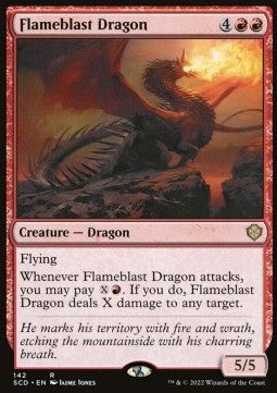 Flameblast Dragon SCD-142 Rare Near Mint Englisch