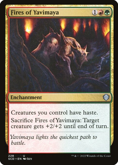 Feuer von Yavimaya SCD-228 Uncommon Near Mint Deutsch