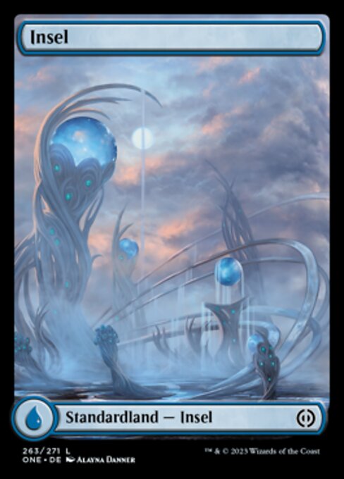 Insel (V.1) ONE-263 Land Near Mint Deutsch Foil