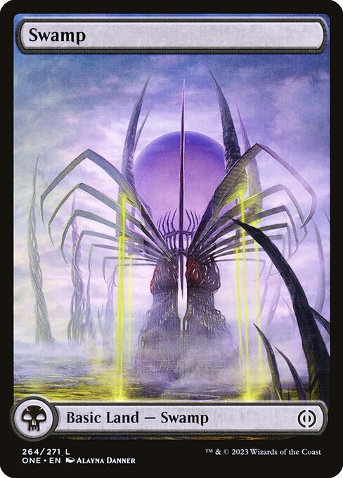 Swamp ONE-264 Land Near Mint Englisch Foil