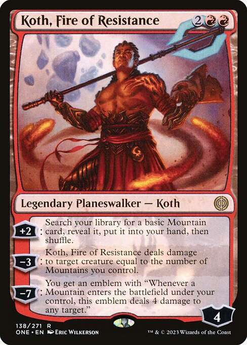 Koth, Fire of Resistance ONE-138 Rare Near Mint Englisch