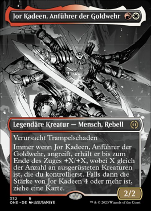 Jor Kadeen, Anführer der Goldwehr (V.1) XONE-332 Rare Near Mint Deutsch Foil
