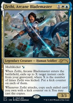 Zethi, Arcane Blademaster SLX-17 Rare Near Mint Englisch