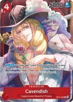 Cavendish (OP01-008) (V.2) OP01 Alternate Art Near Mint Englisch