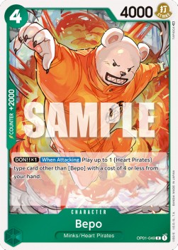 Bepo (OP01-049) OP01 Rare Near Mint Englisch