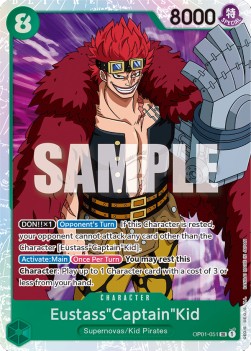 EustassCaptainKid (OP01-051) (V.1) OP01 Super Rare Good Englisch