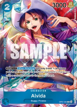 Alvida (OP01-064) (V.2) OP01 Alternate Art Excellent Englisch